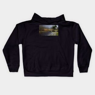 Frozen Shore on the River Wye Kids Hoodie